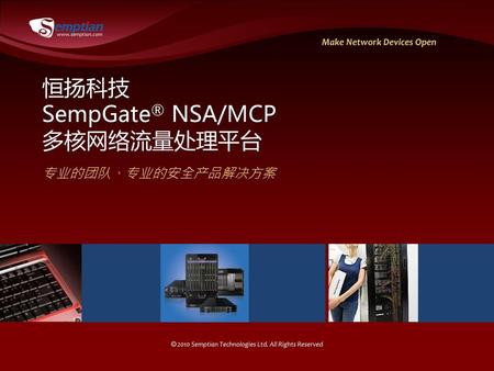 恒扬科技 SempGate® NSA/MCP 多核网络流量处理平台