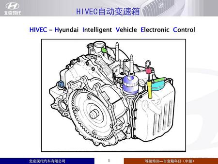 HIVEC自动变速箱 HIVEC - Hyundai Intelligent Vehicle Electronic Control.