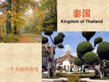 泰国 Kingdom of Thailand 一个美丽的国度.