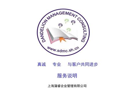 真诚 专业 与客户共同进步 服务说明 上海蒲睿企业管理有限公司.