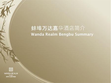 Wanda Realm Bengbu Summary