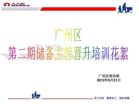 广州区 第二期储备主管晋升培训花絮 广州区培训部 2012年5月31日.