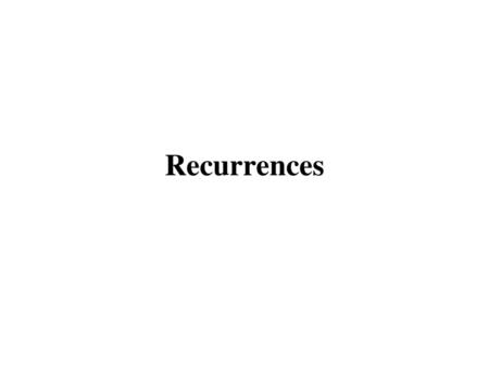 Recurrences 給定T(n)=T(n/2) + O(n) 我們該如何得到 T(n) = O(nlogn)?