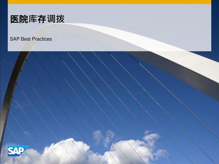 医院库存调拨 SAP Best Practices.