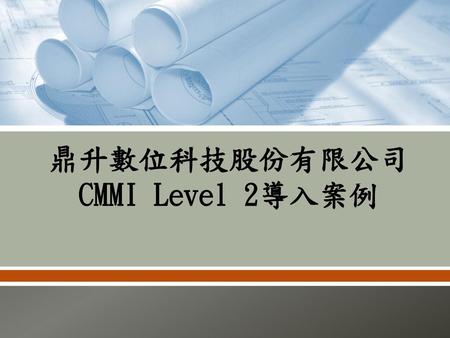 鼎升數位科技股份有限公司 CMMI Level 2導入案例