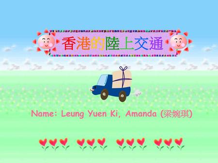 Name: Leung Yuen Ki, Amanda (梁婉琪)
