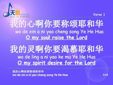 O my spirit desire for the Lord