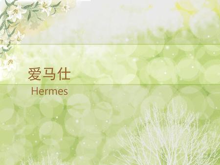 爱马仕 Hermes 本模板来源于网络，由第一课件网整理发布，免费分享给大家使用。