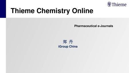 Thieme Chemistry Online