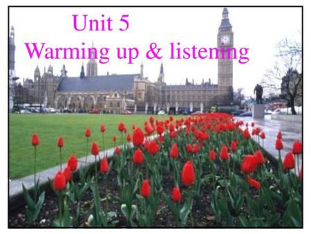 Unit 5 Warming up & listening.