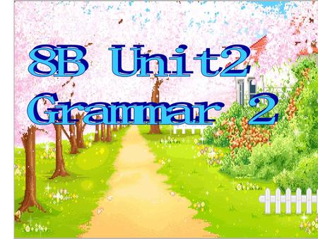 8B Unit2 Grammar 2.