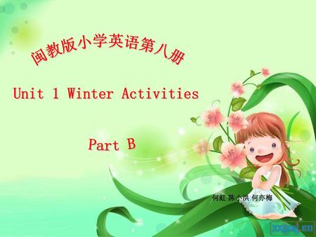 Unit 1 Winter Activities