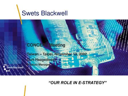 “OUR ROLE IN E-STRATEGY”