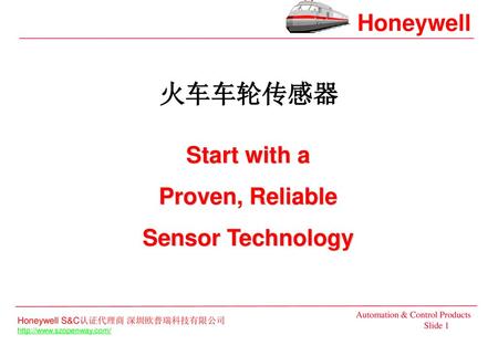 Railwheel 传感器s 火车车轮传感器 Start with a Proven, Reliable Sensor Technology.