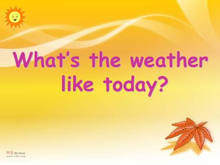 What’s the weather like today?