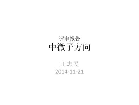 评审报告 中微子方向 王志民 2014-11-21.