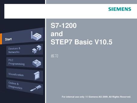 S7-1200 and STEP7 Basic V10.5 练习.