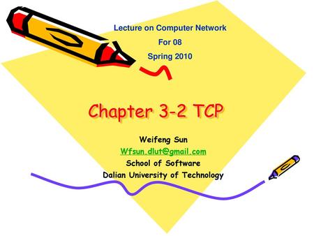 Chapter 3-2 TCP.