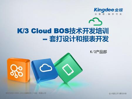 K/3 Cloud BOS技术开发培训 -- 套打设计和报表开发