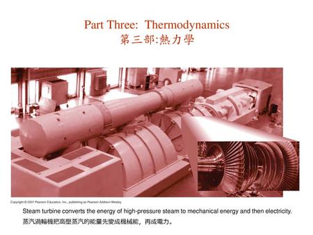 Part Three: Thermodynamics 第三部:熱力學