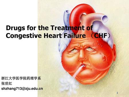 Drugs for the Treatment of Congestive Heart Failure （CHF）