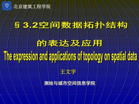 The expression and applications of topology on spatial data