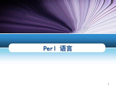 Perl 语言.