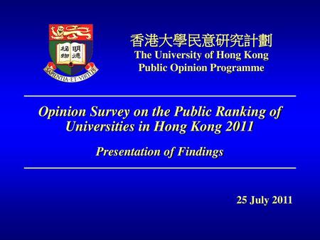 The University of Hong Kong Public Opinion Programme