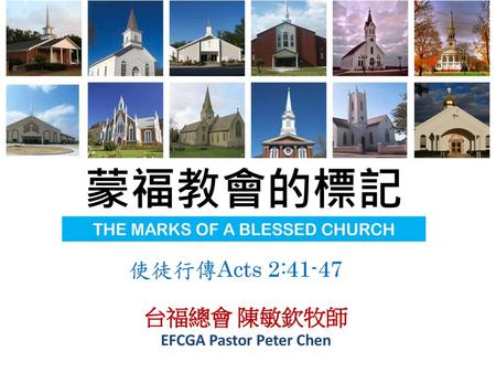EFCGA Pastor Peter Chen