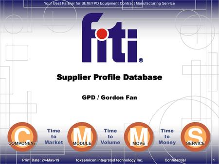 Supplier Profile Database