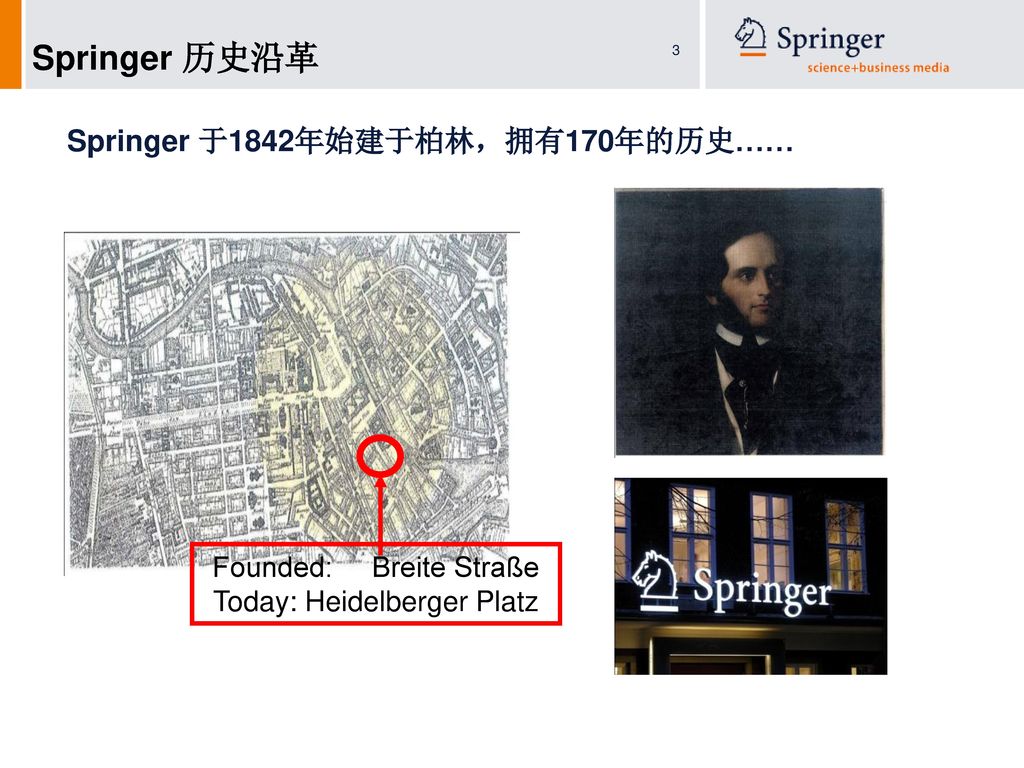 Springer 于1842年始建于柏林，拥有170年的历史……
