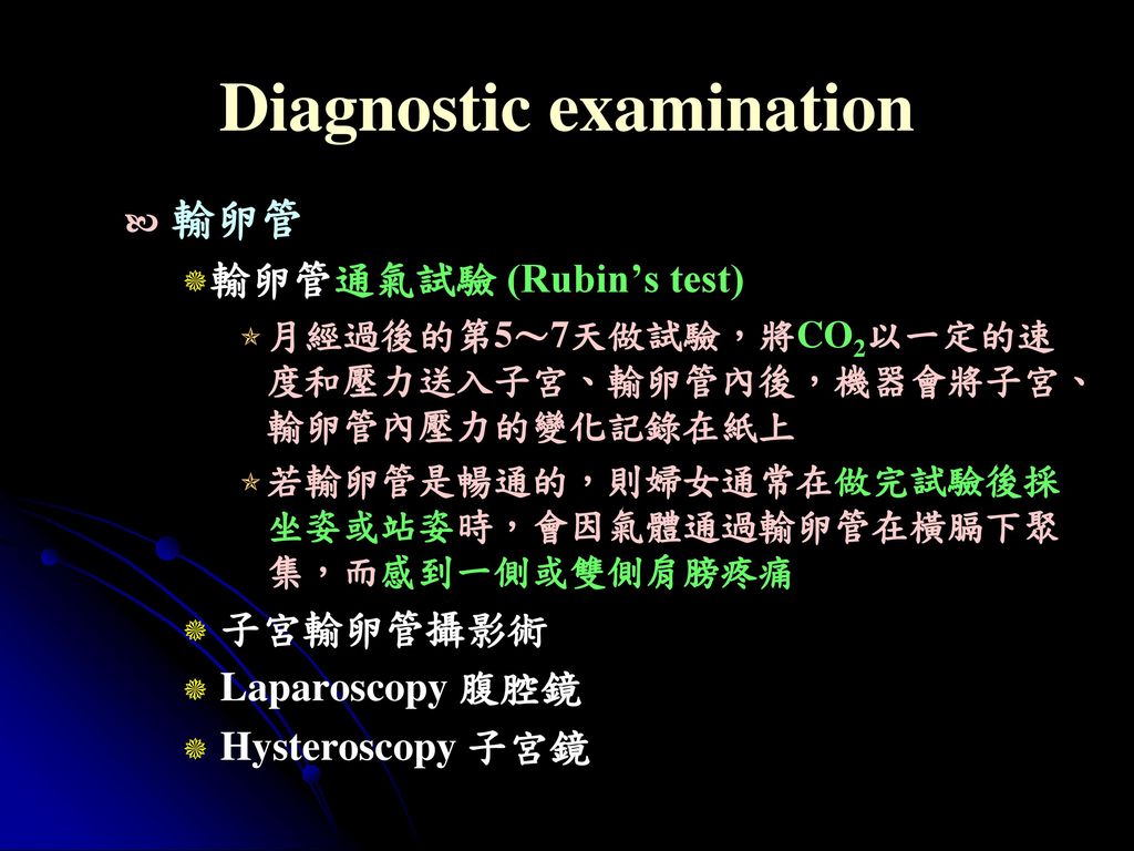 Diagnostic examination