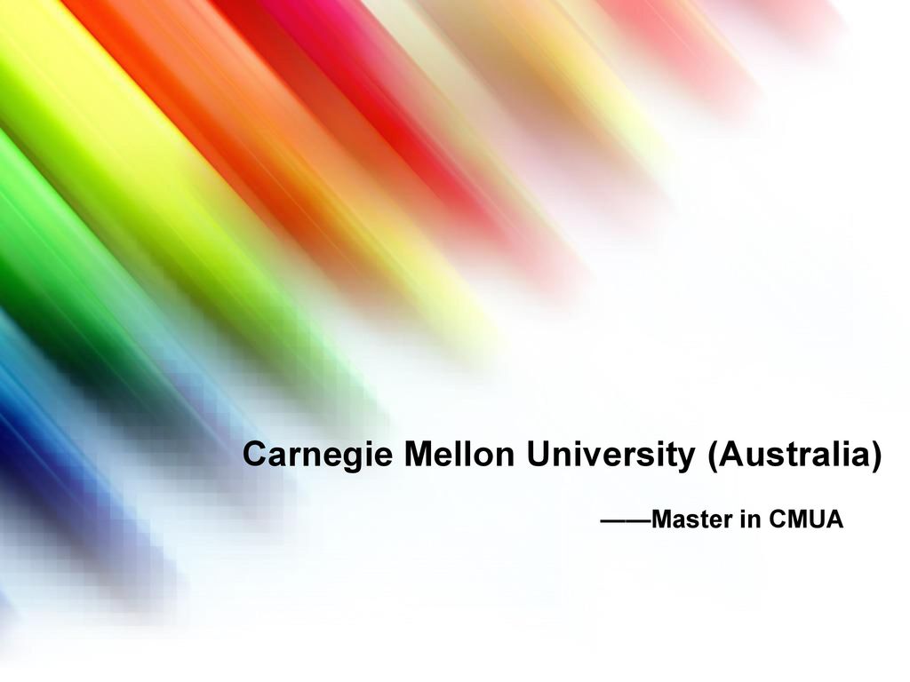 Carnegie Mellon University (Australia)