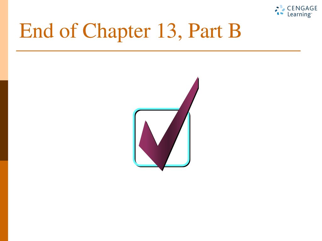 End of Chapter 13, Part B
