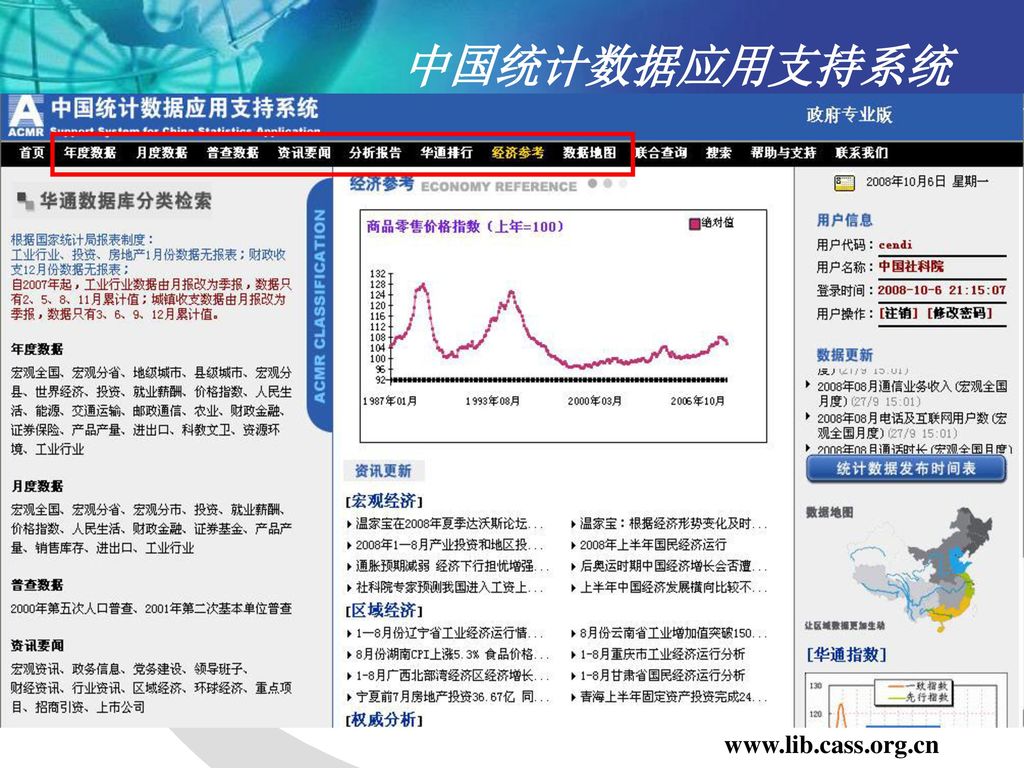 中国统计数据应用支持系统