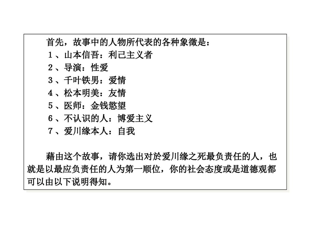 第二章管理道德与社会责任第一节企业管理为什么需要伦理道德第二节几种相关的道德观第三节道德管理的特征和影响管理道德的因素