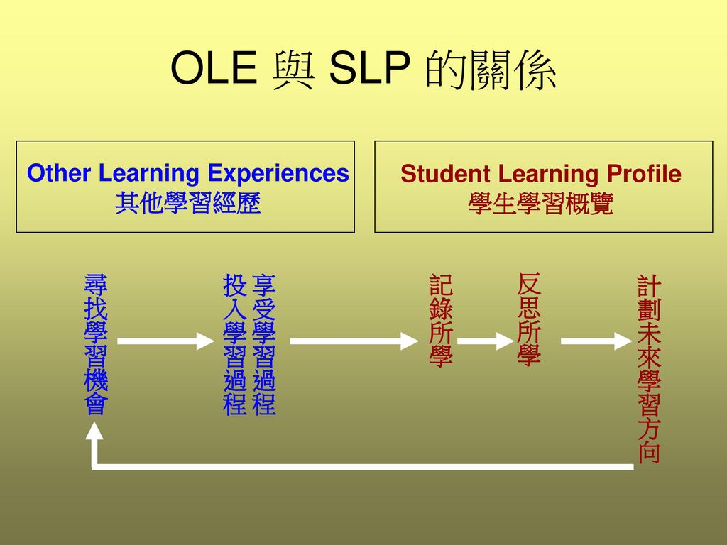 Other Learning Experiences Student Learning Profile