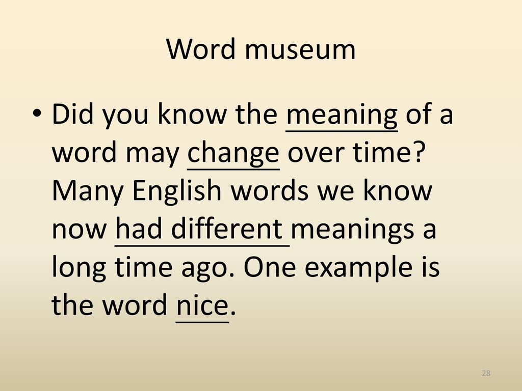 Word museum