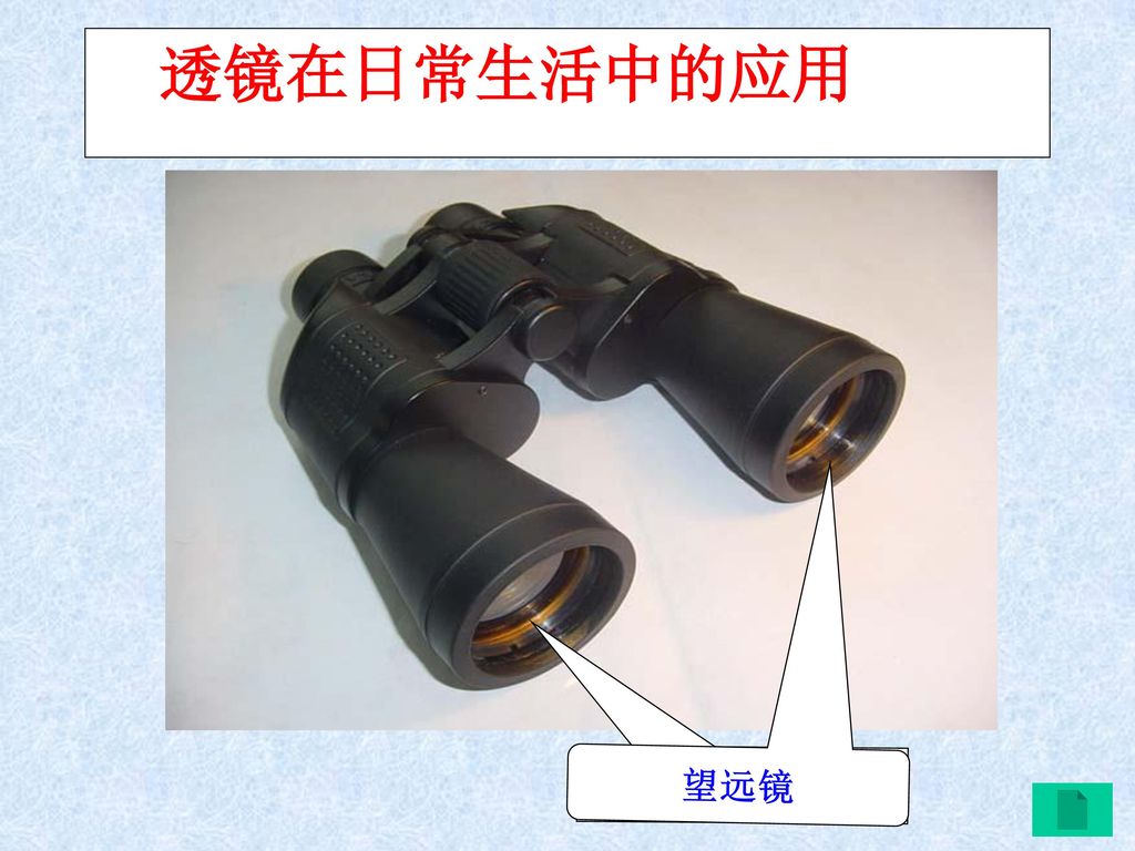 透镜在日常生活中的应用 望远镜