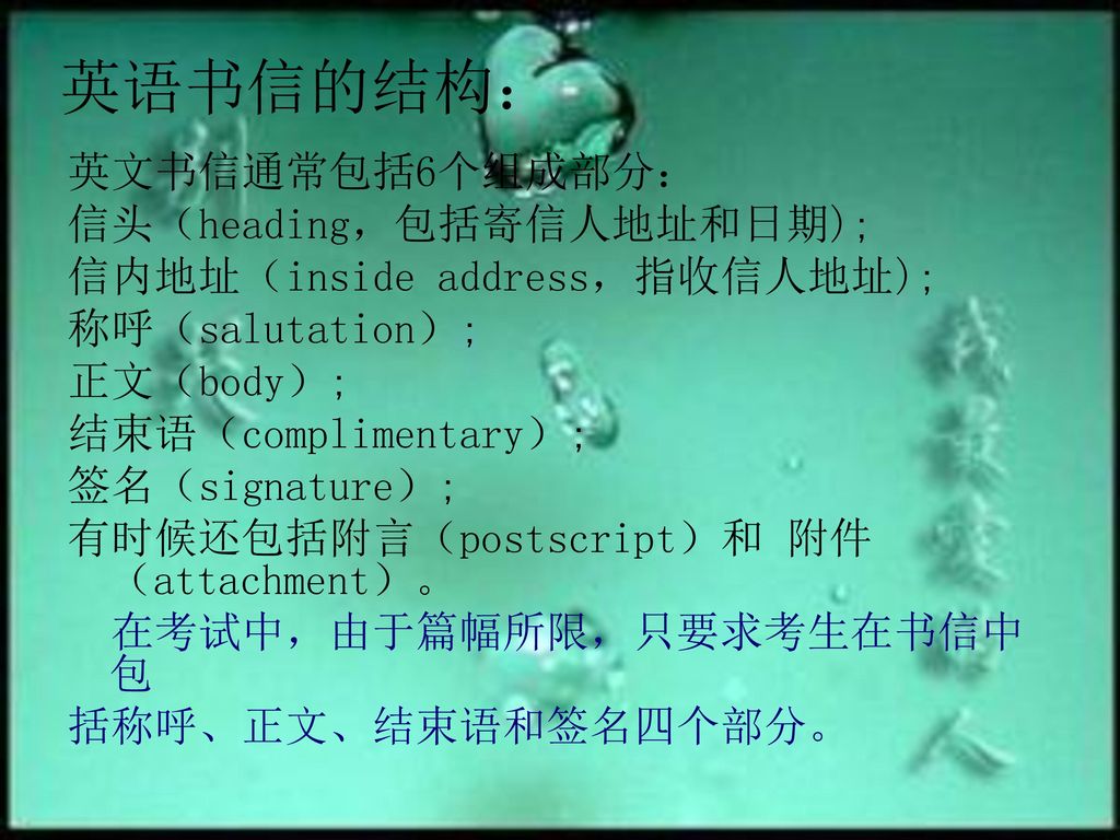 大学英语应用文 书信 写作 Ppt Download