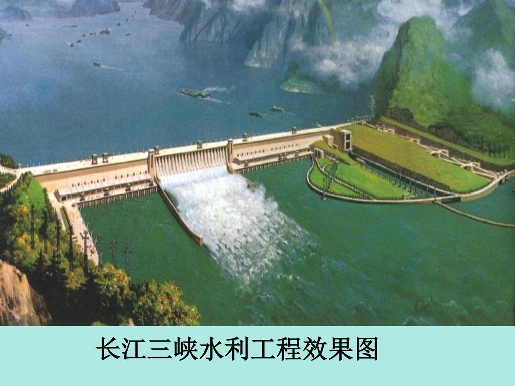 长江三峡水利工程效果图