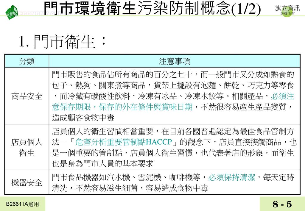 八 環境及安全衛生作業 Ppt Download