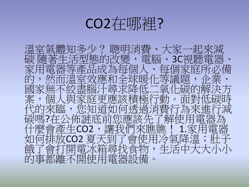 CO2在哪裡