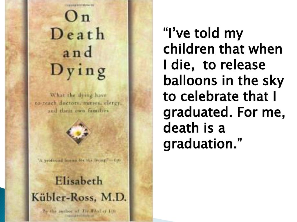 I’ve told my children that when I die, to release balloons in the sky to celebrate that I graduated.