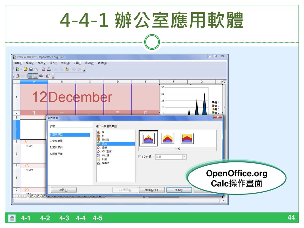 OpenOffice.org Calc操作畫面