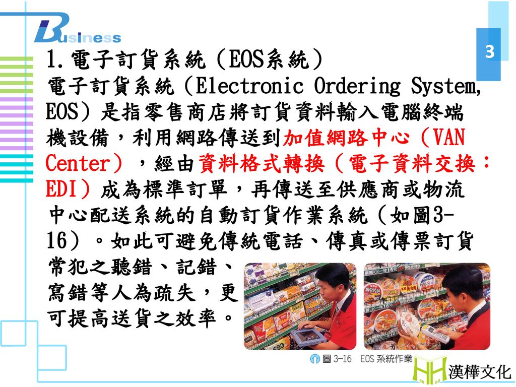 1.電子訂貨系統（EOS系統）