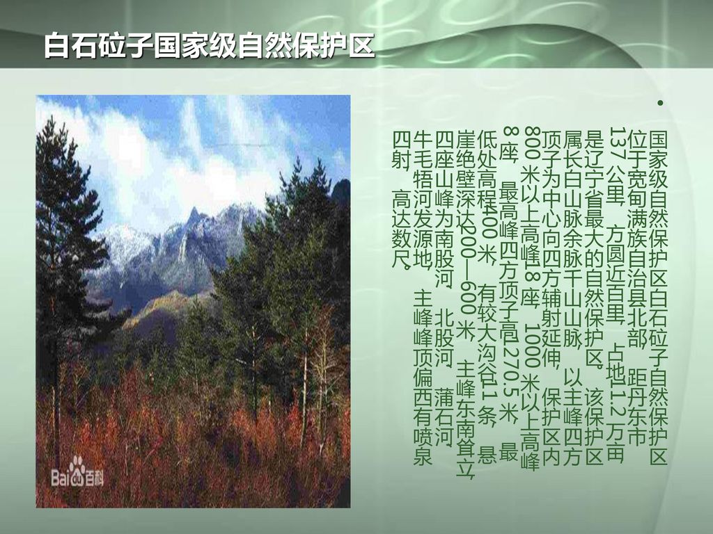 白石砬子国家级自然保护区
