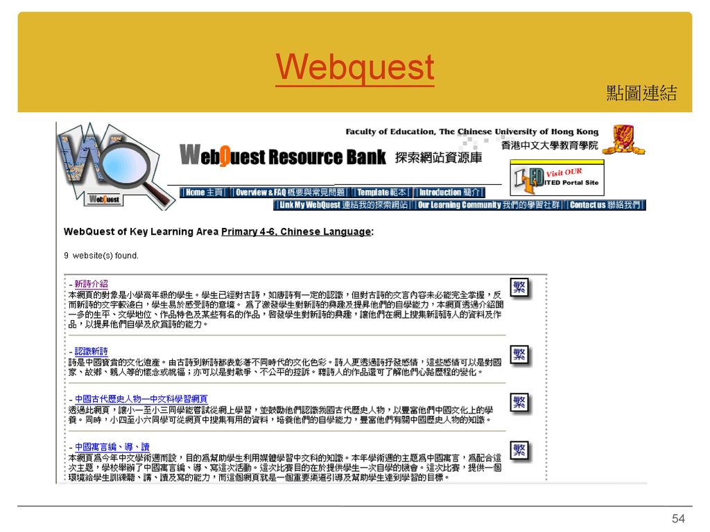 Webquest 點圖連結