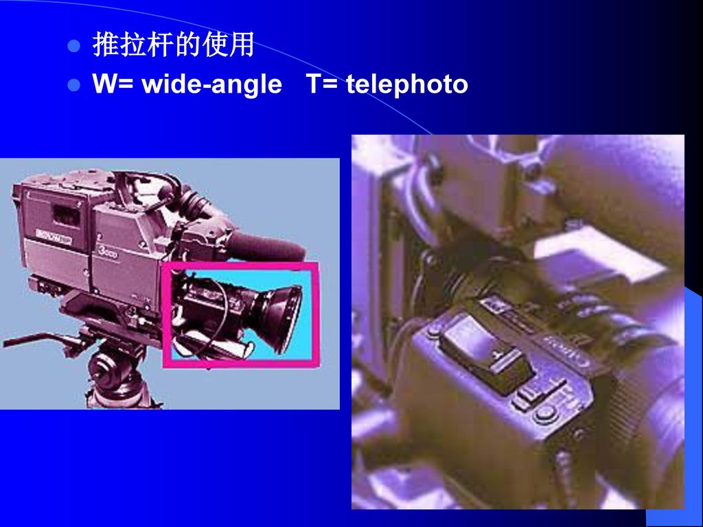 摄像机镜头的变焦 镜头的变焦倍数，是指变焦距镜头的最长焦距与最短焦距之比。