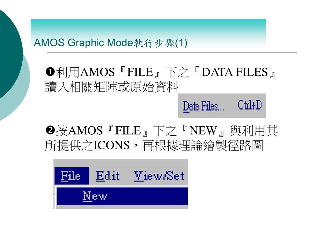 AMOS Graphic Mode執行步驟(1)